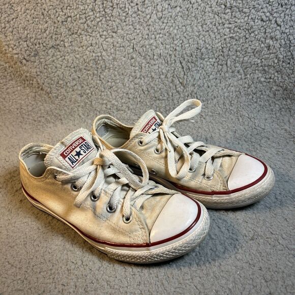 Converse Chuck Taylor All Star White Low Top Canvas 3J236 Youth 3 W 5 - Picture 1 of 16